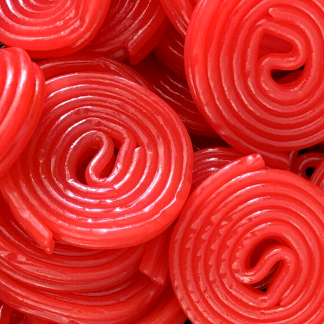 1/4 Lb. Gerrit Verburg Strawberry Red Licorice Wheels