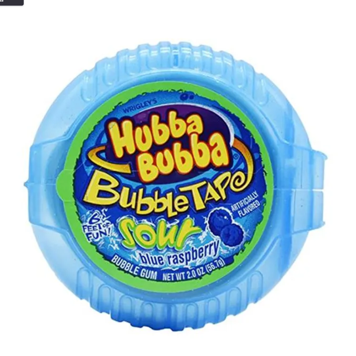 HUBBA BUBBA SOUR BLUE RASPBERRY TAPE GUM
