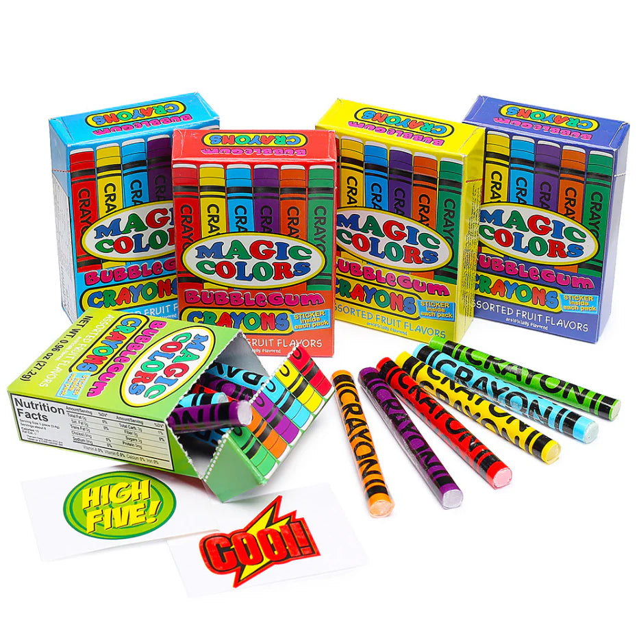 Magic Colors Bubble Gum Crayons